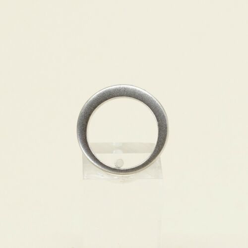 Sz 5, Vtg Sterling Ring, 925 Silver Handmade Ring W/ CZ, Modernist, Simple