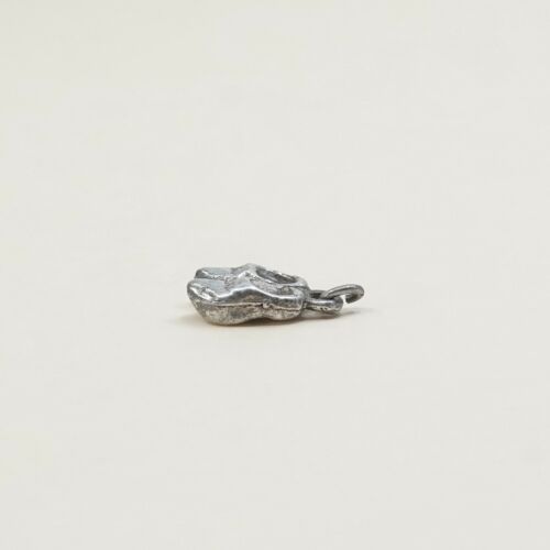 Vintage Sterling Silver Shoes Pendant, Solid 925 Silver Charm, Silver Tested