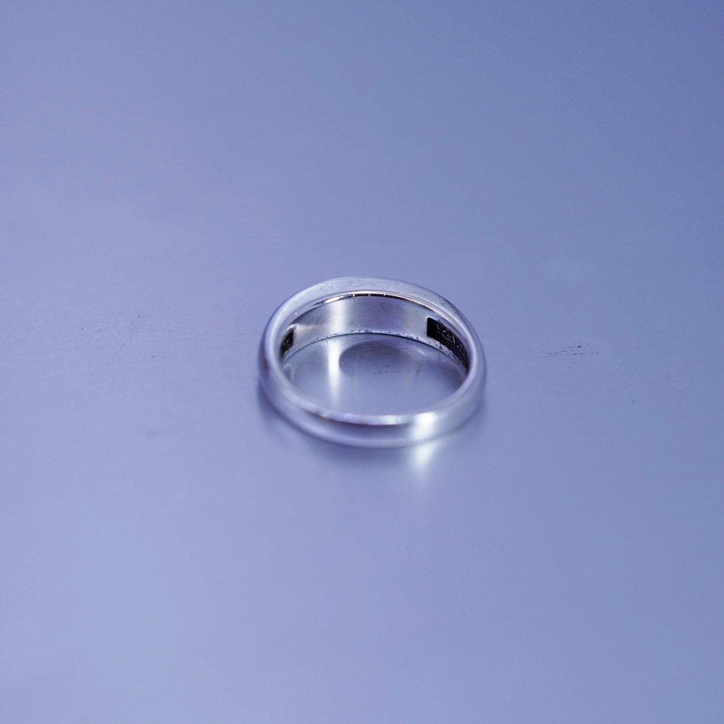 Size 7.25, Native American WJ Waldeck Johnson Sterling 925 silver handmade ring