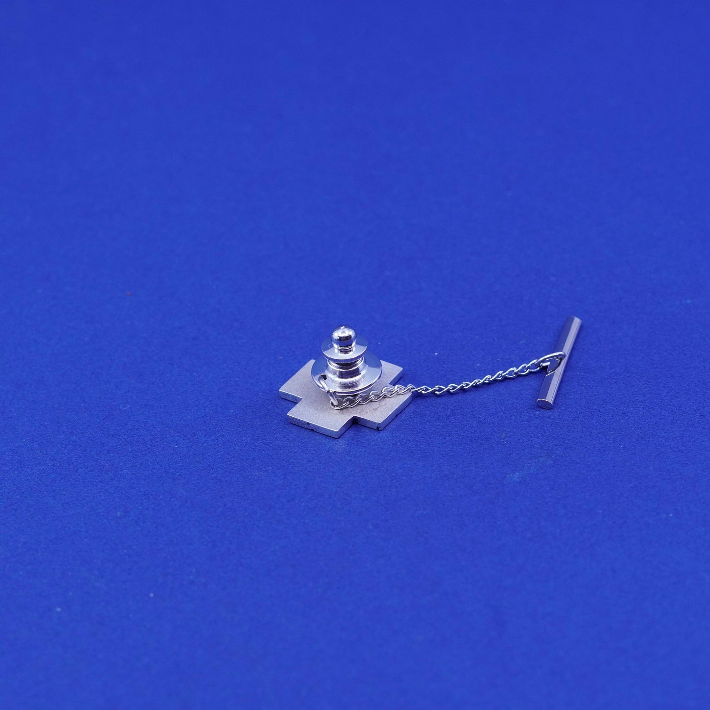 Vintage Sterling silver handmade 925 Jerusalem cross pin