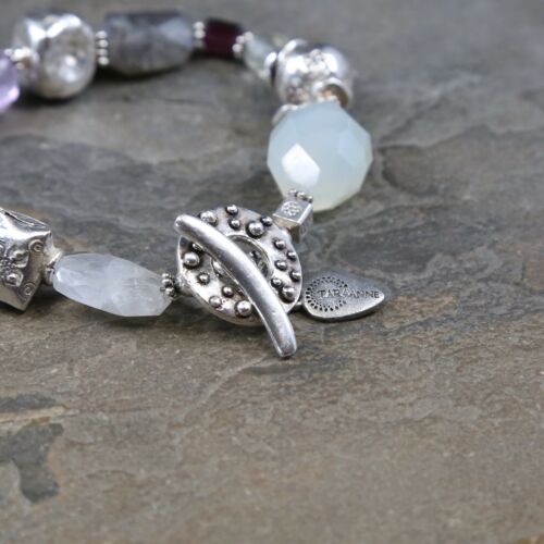 6.75”, Disney Mickey Sterling Bracelet W/ Beads Details, Winnie the Pooh, Eeyore