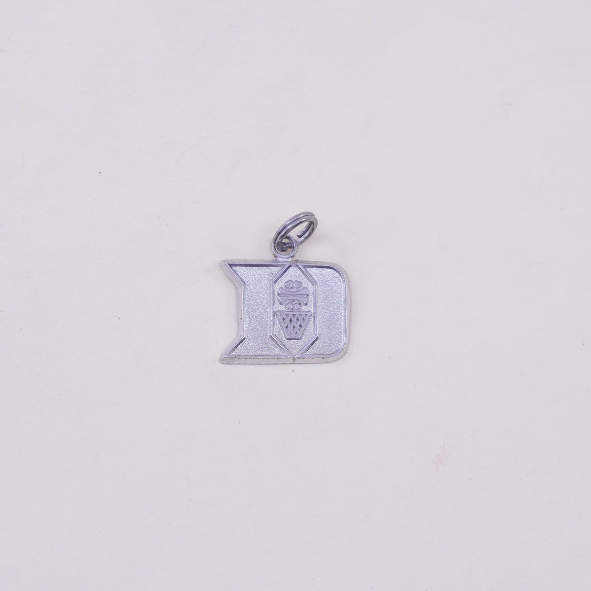 Vintage sterling silver charm, 925 initial “D” pendant