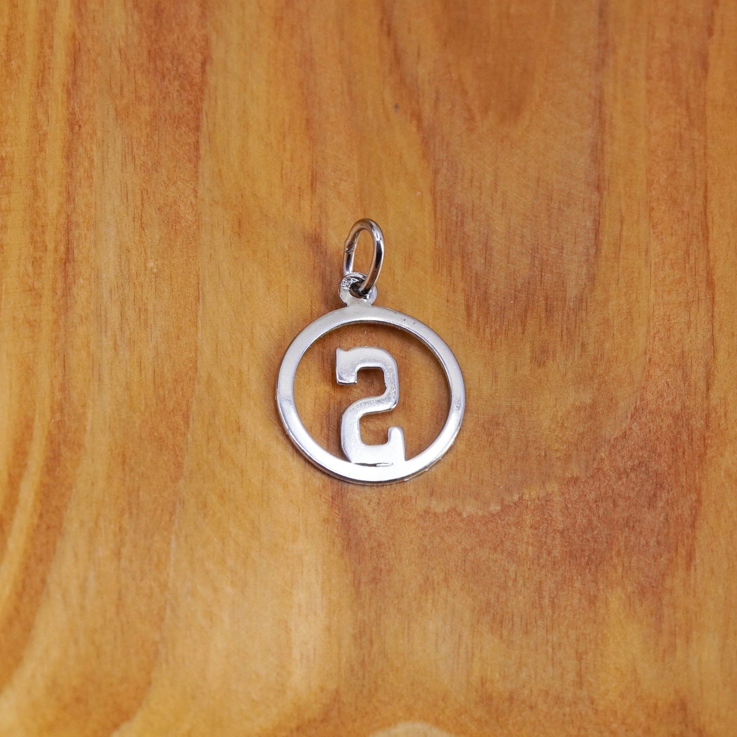 Vintage Sterling silver handmade pendant, 925 tag with initial s