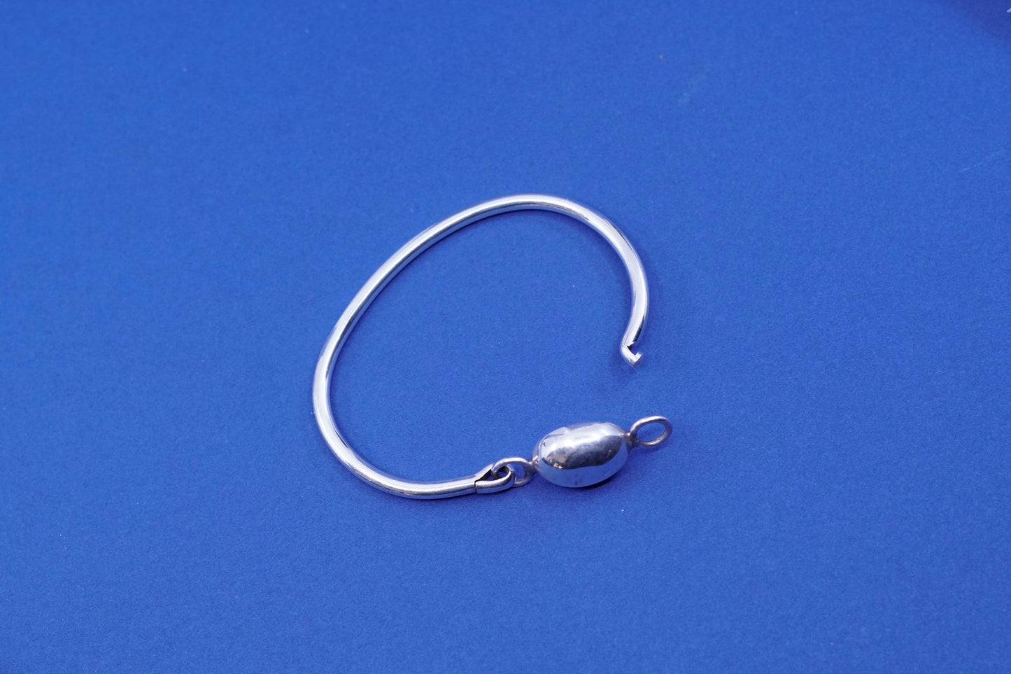 6.75”, vintage Sterling silver handmade bracelet, 925 bangle