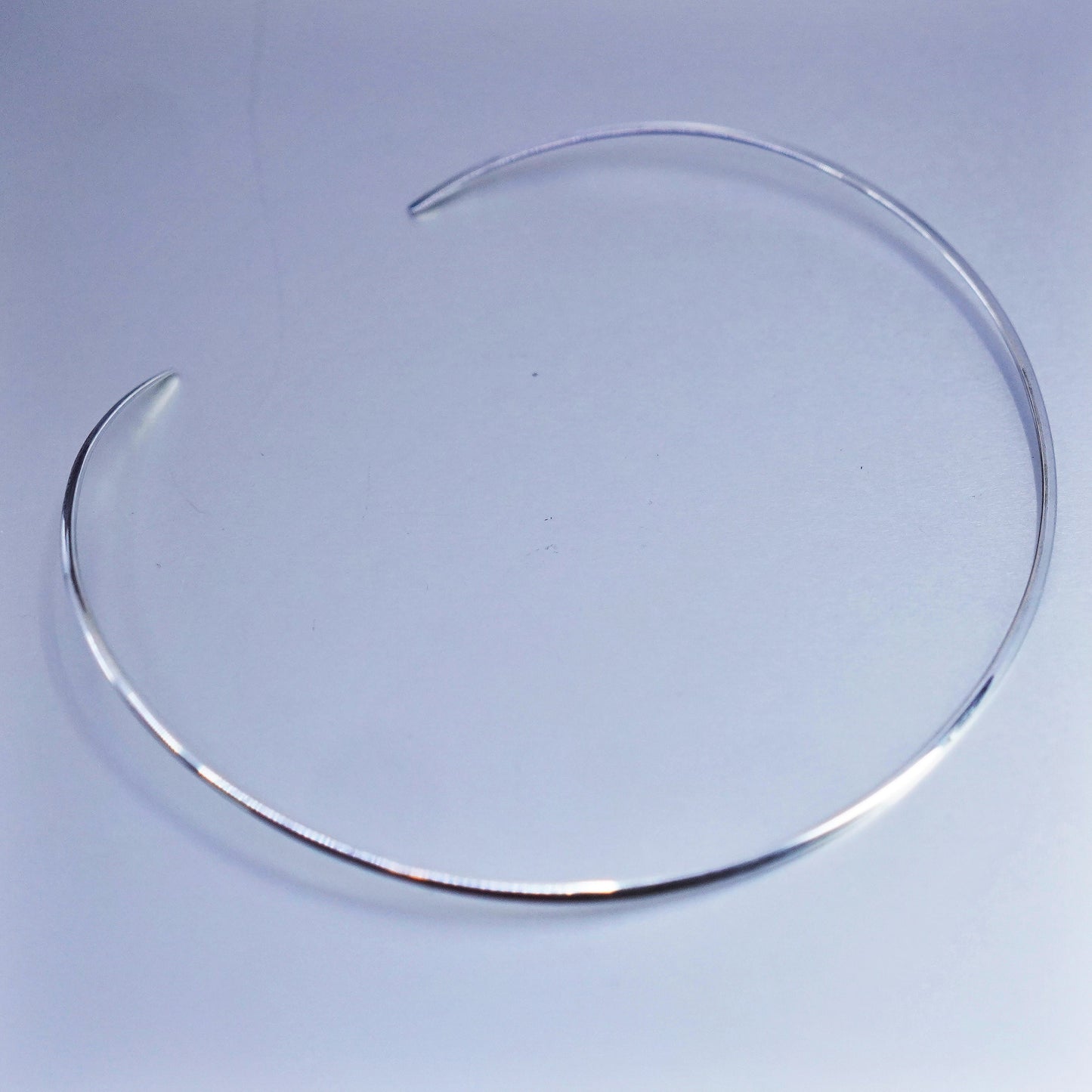 12”, vintage Sterling 925 silver handmade choker collar necklace