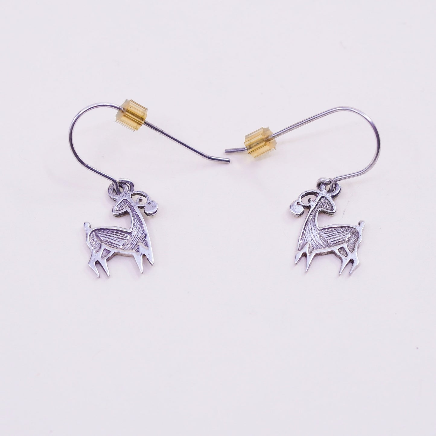 Vintage Sterling 925 Silver Sheep tiny Earrings