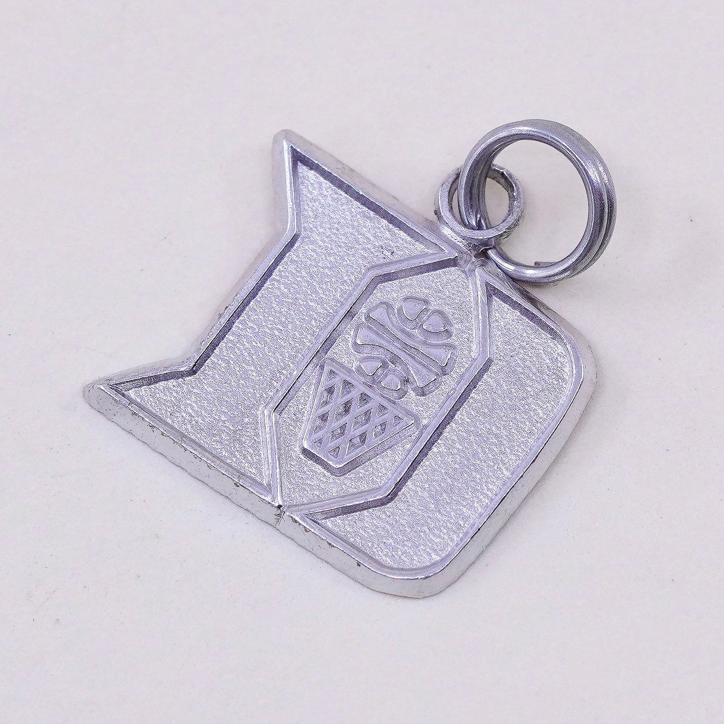 Vintage sterling silver charm, 925 initial “D” pendant
