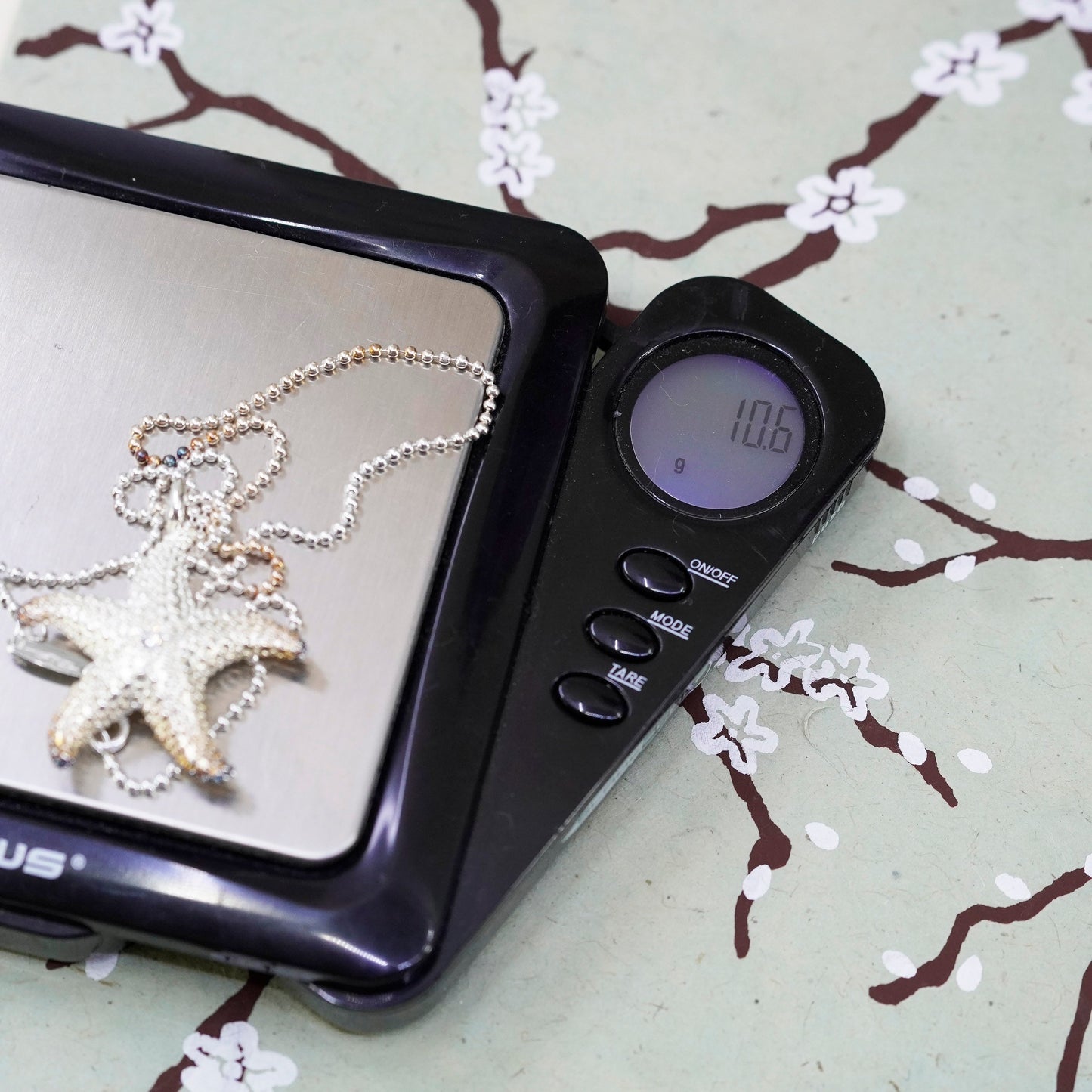17”, Thomas Sabo jewelry, sterling silver 925 necklace, bead starfish pendant