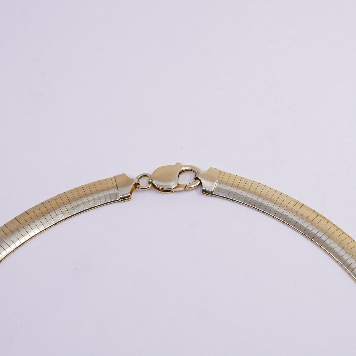 18”, italy vermeil ITAOR gold sterling silver omega chain, bold 925 necklace