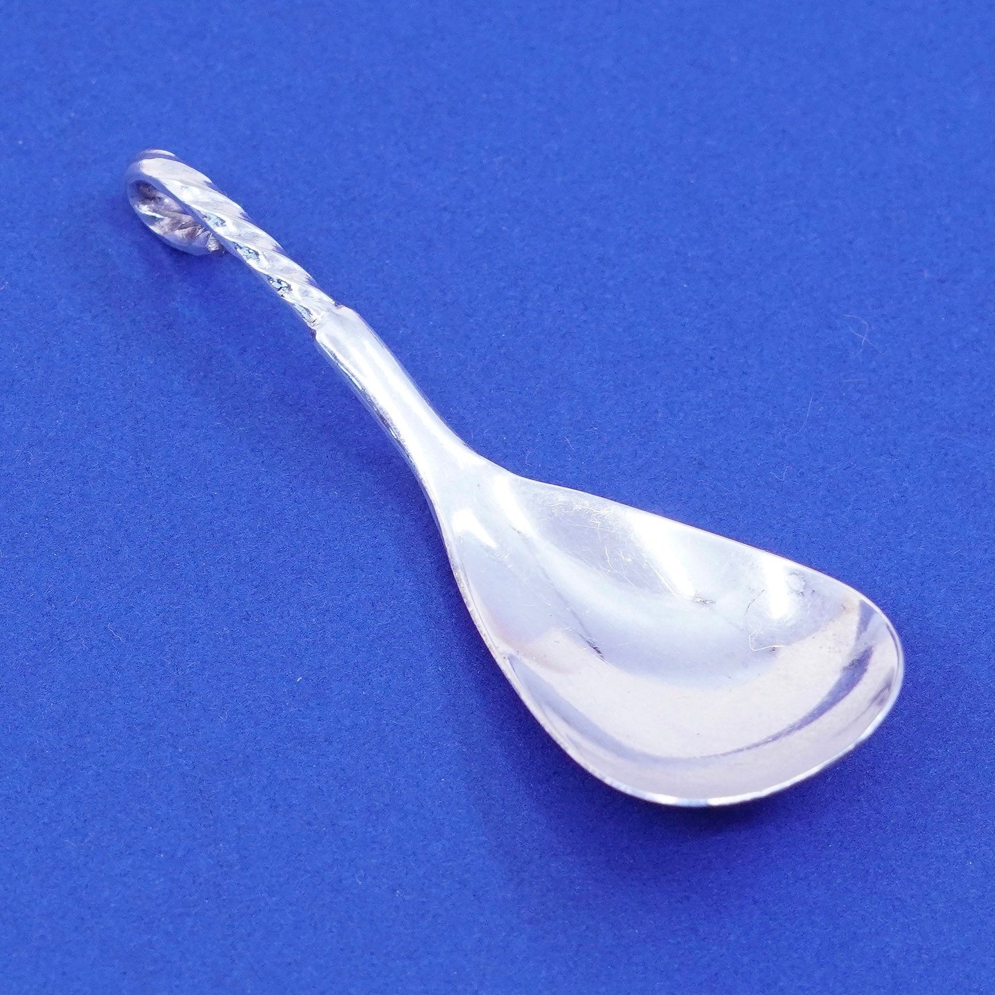 Vintage sterling silver handmade pendant, 925 spoon