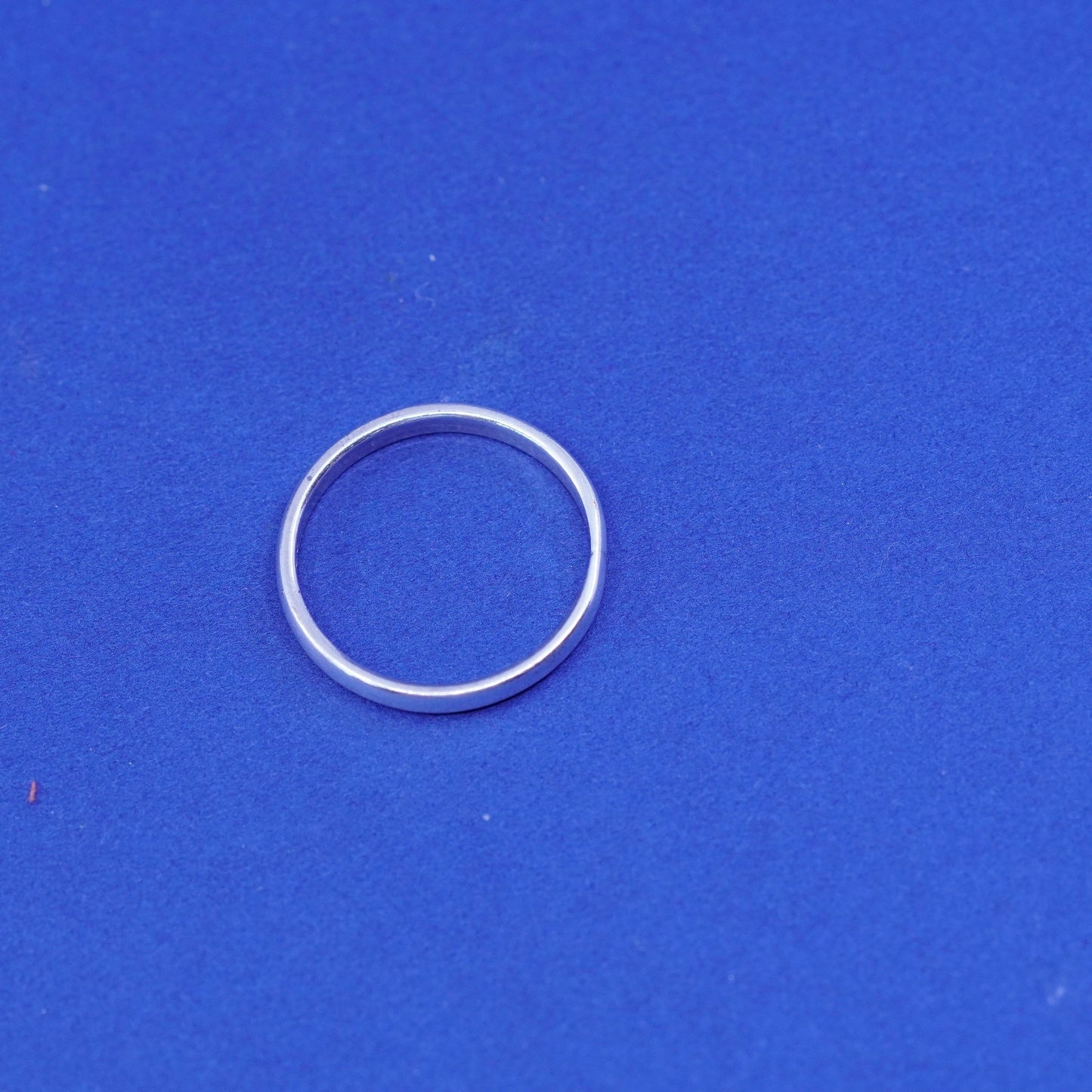 Size 8.25, vintage Sterling silver handmade ring, 925 wedding band
