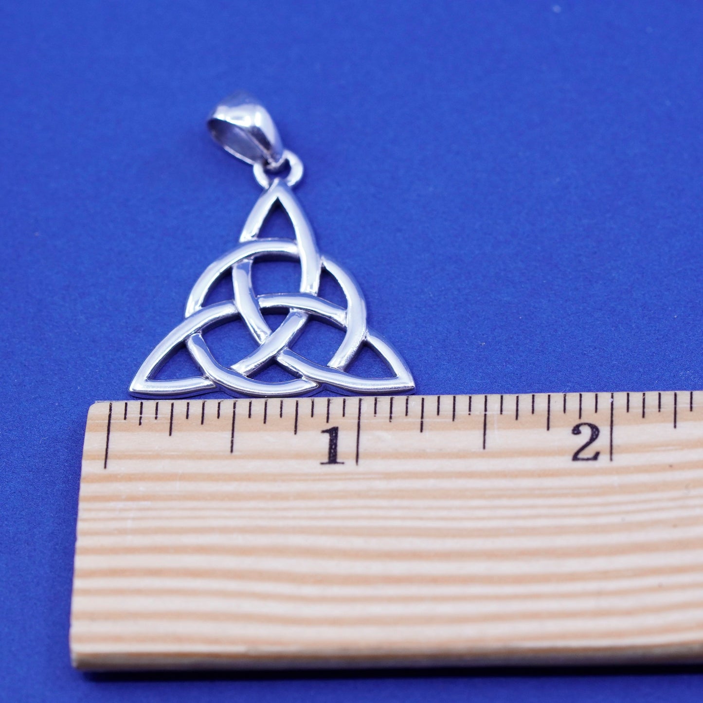 Irish Sterling silver handmade pendant, 925 Celtic knot charm