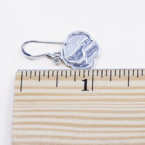 vtg Native American sterling silver handmade earrings 925 Girl Figurehead