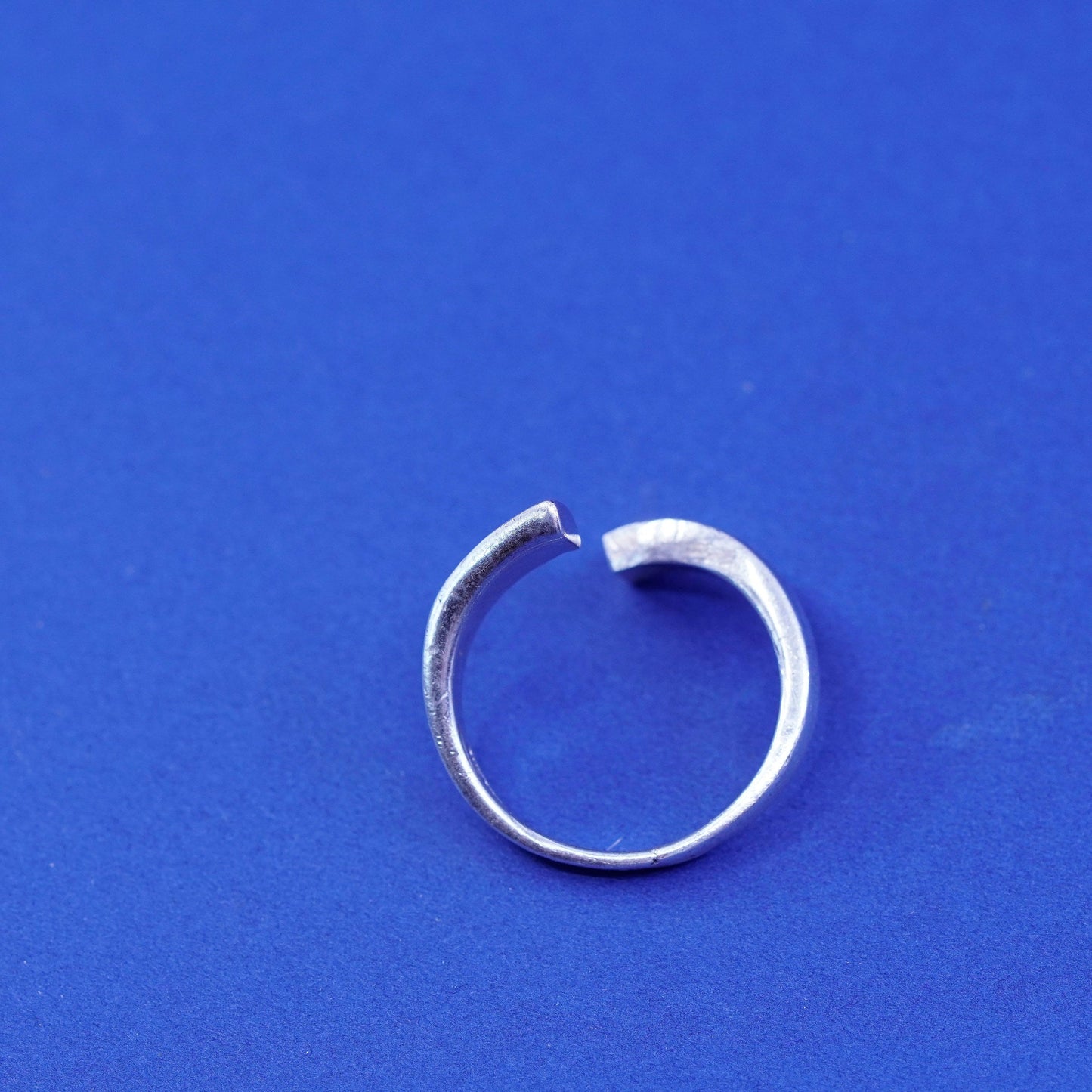 Size 10.25, Sterling silver handmade wrapped band, modern 925 statement ring