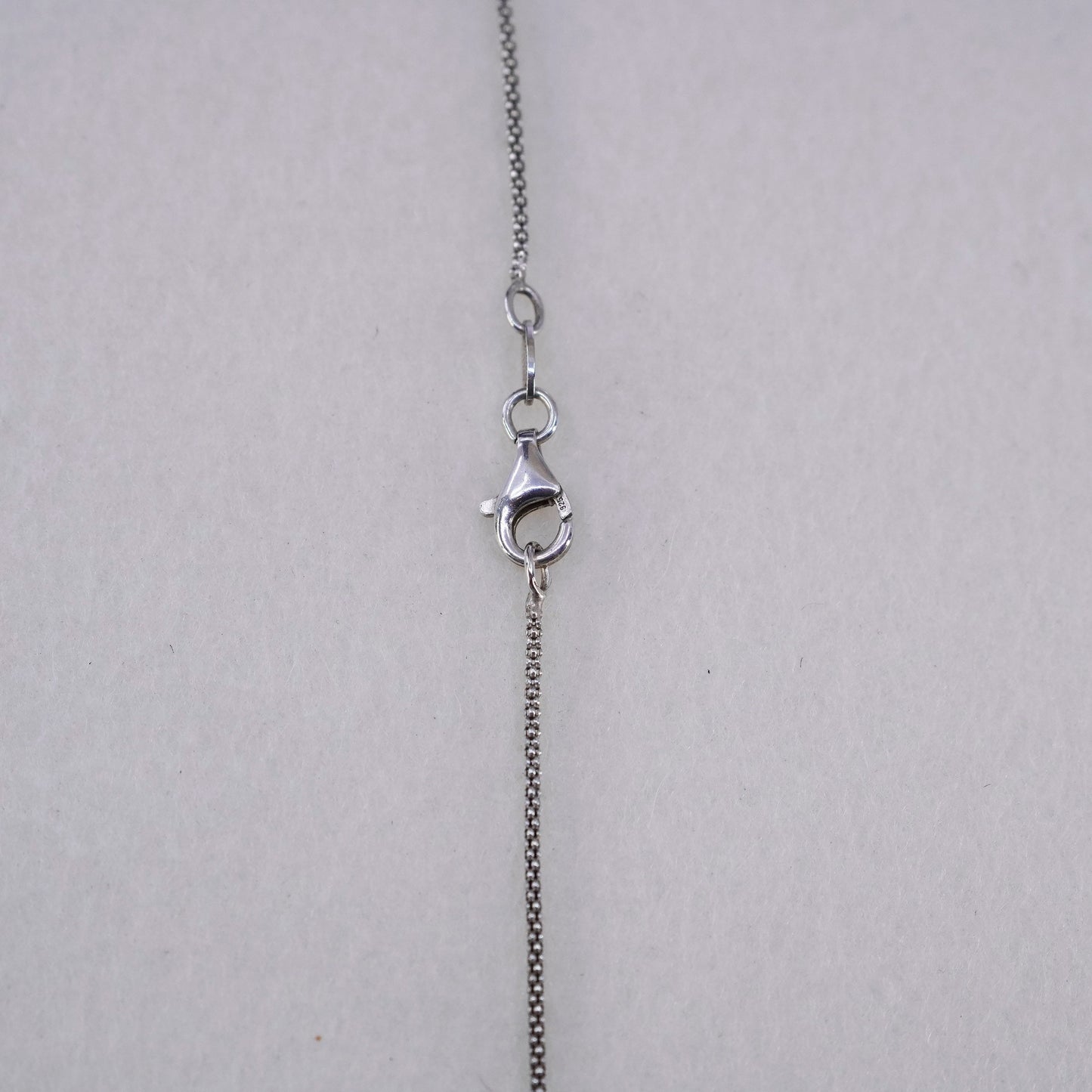 34”, Sterling 925 silver handmade double strands popcorn chain necklace beads