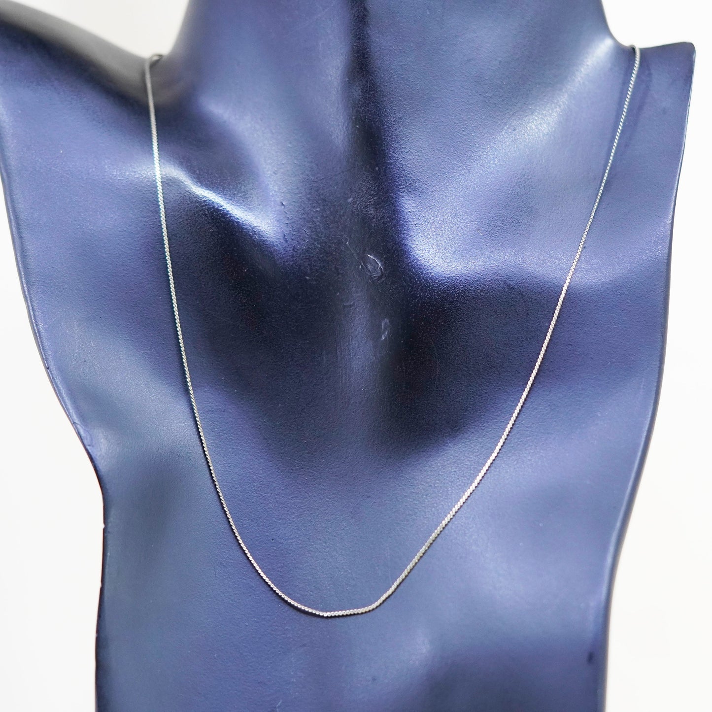 18”, VTG Italy vermeil gold filled sterling silver 925 s link chain, necklace