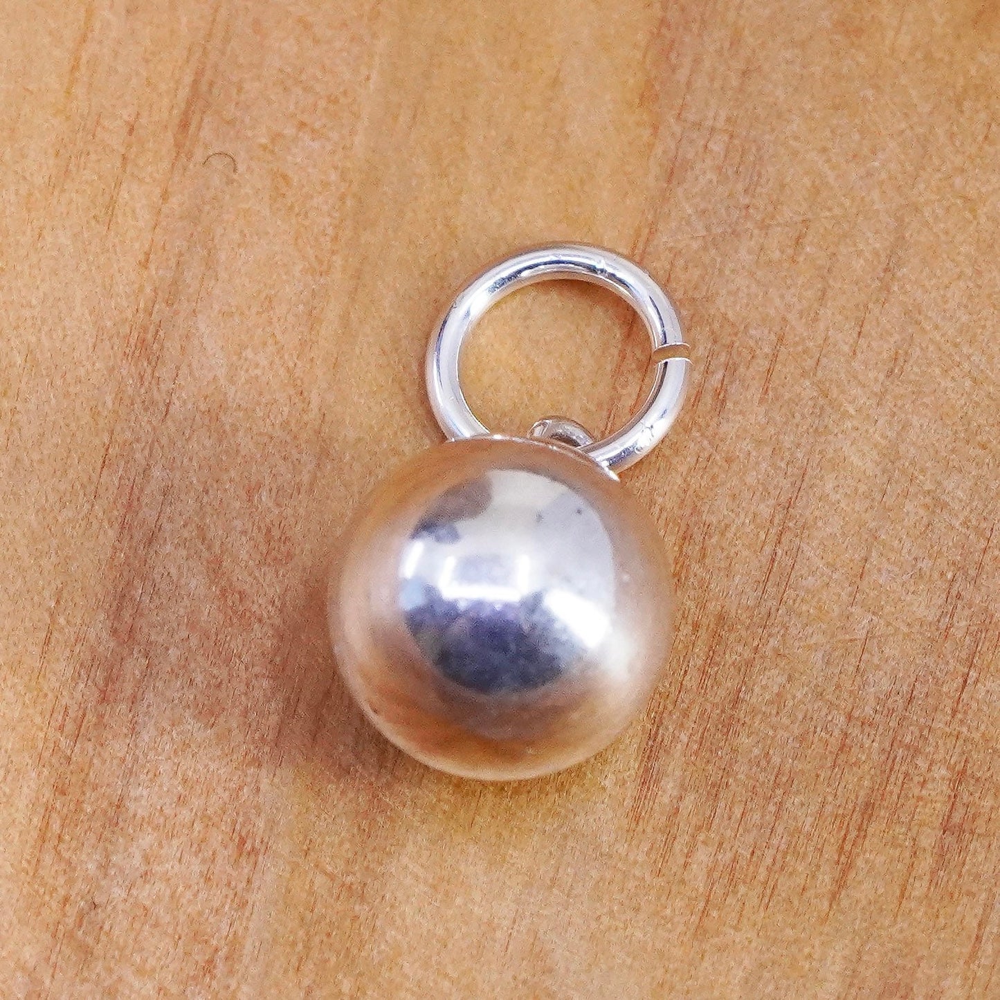 Vintage Sterling silver handmade pendant, 925 bead charm