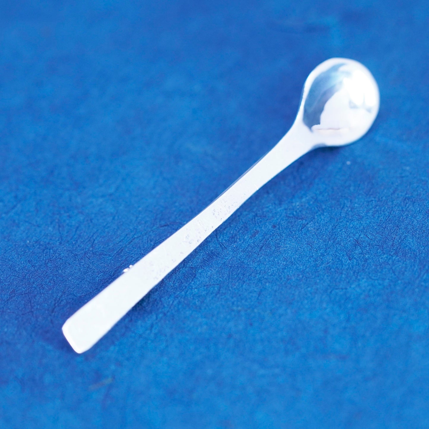 Vintage huge sterling silver handmade brooch, 925 mini spoon