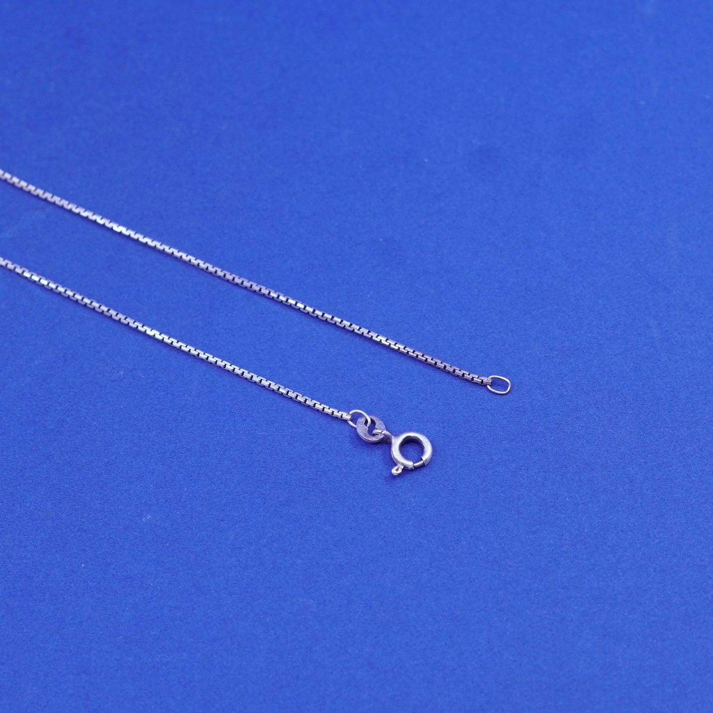20”, 1mm, vintage Sterling silver necklace, 925 box chain