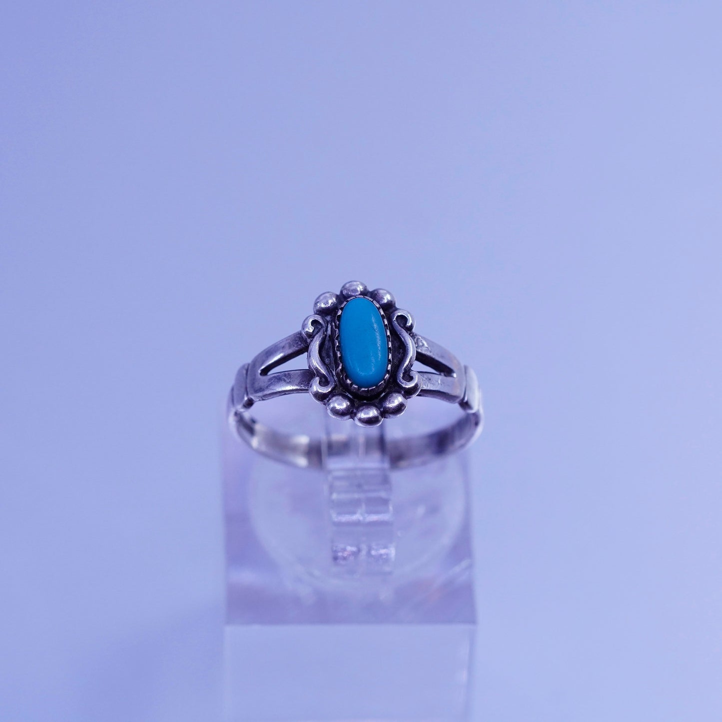 Size 6.5, Native American navajo Bell trading post Sterling 925 silver ring