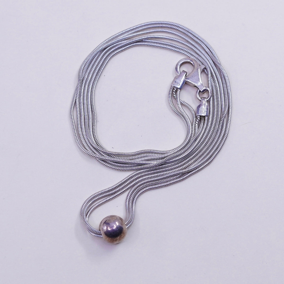 16”, Silpada Thoreau Necklace, italy Sterling 925 Silver Multi Chain Necklace