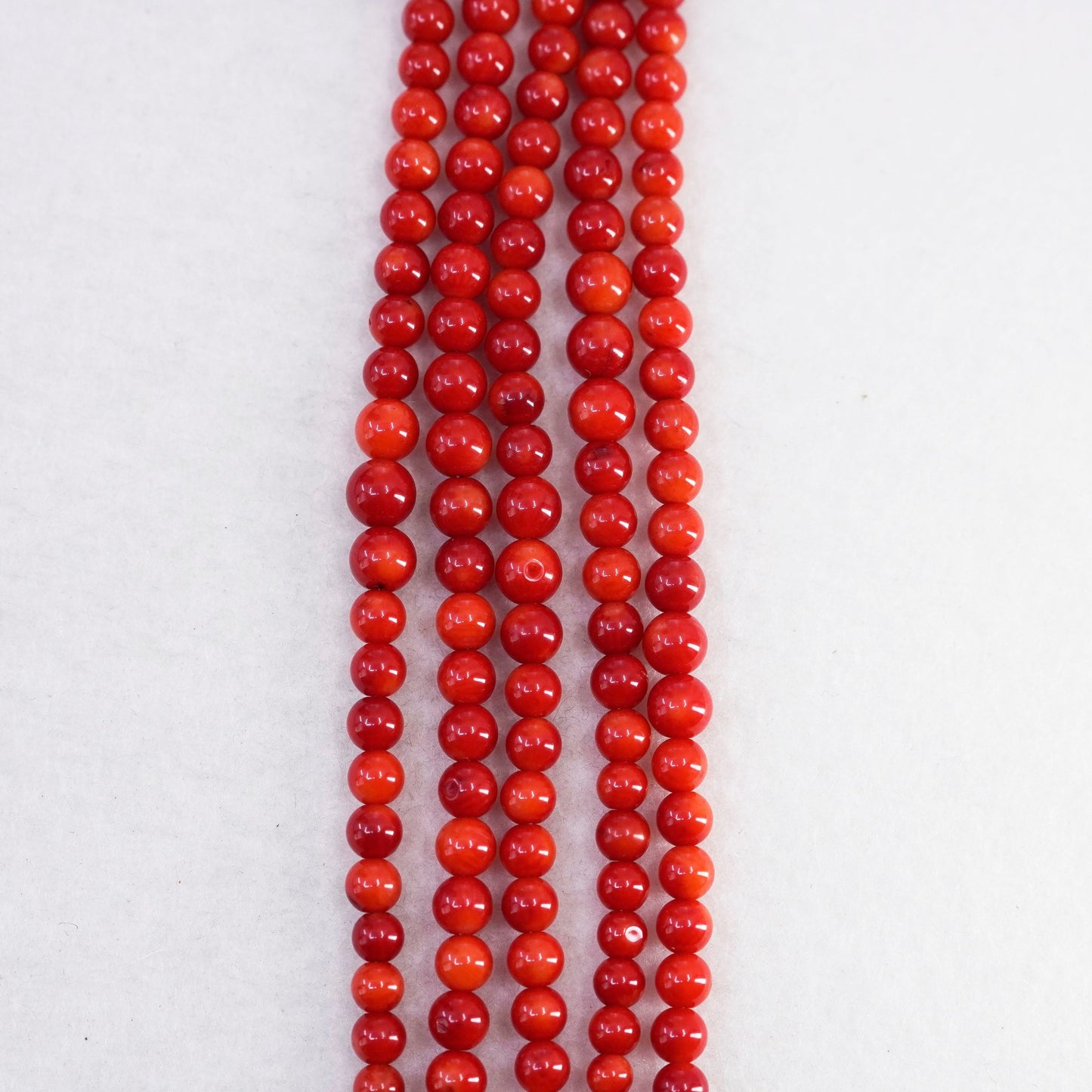 18+2”, Jay King DTR Sterling 925 silver necklace, multi strands coral chain