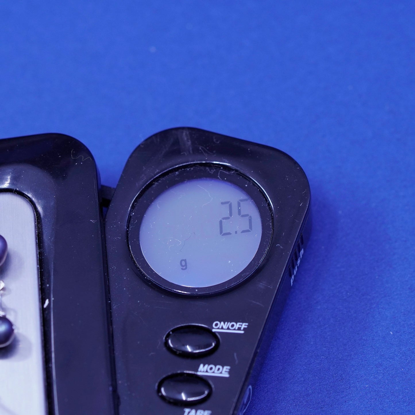 Vintage Sterling silver earrings, 925 hooks with cluster black pearl crystal