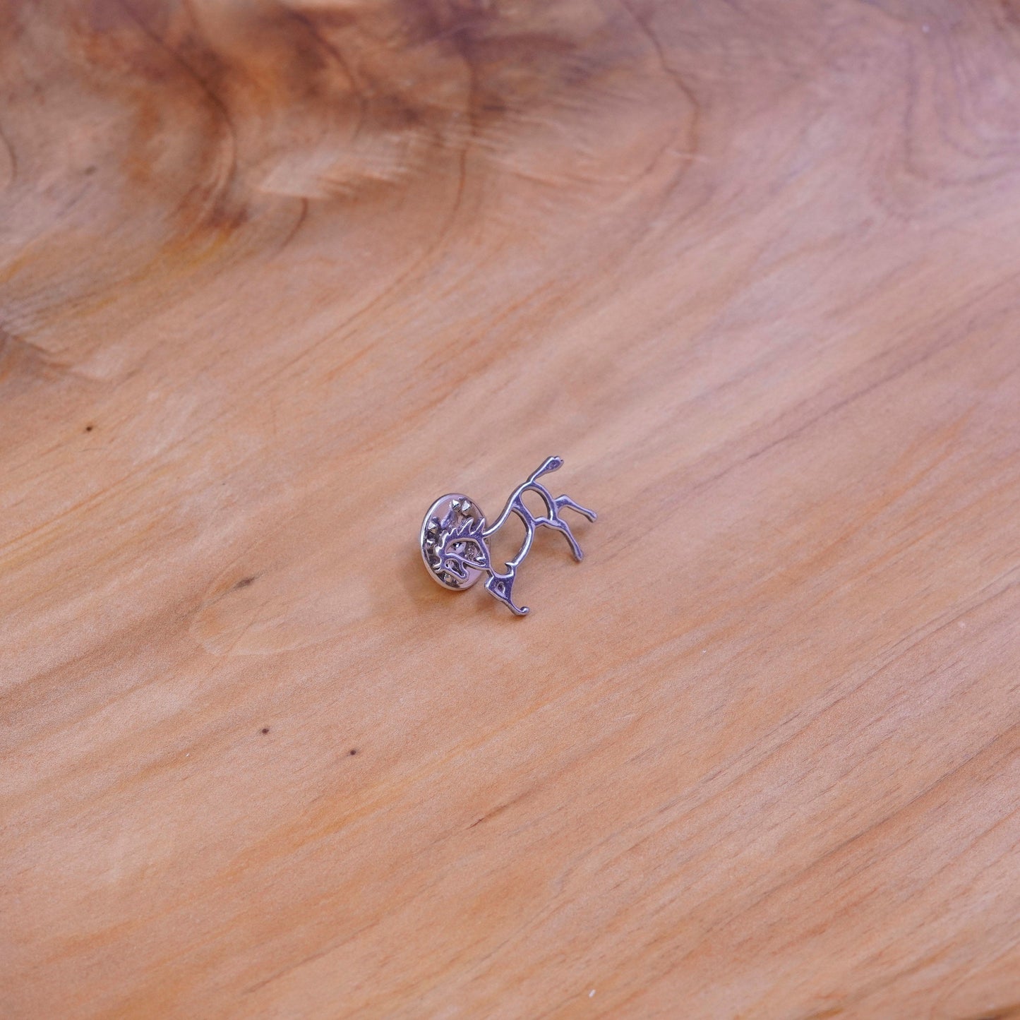 Vintage handmade sterling 925 silver horse pin
