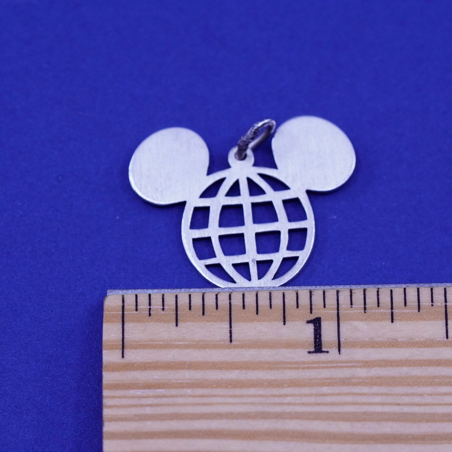 vintage Sterling silver handmade pendant, 925 Mickey Mouse pendant