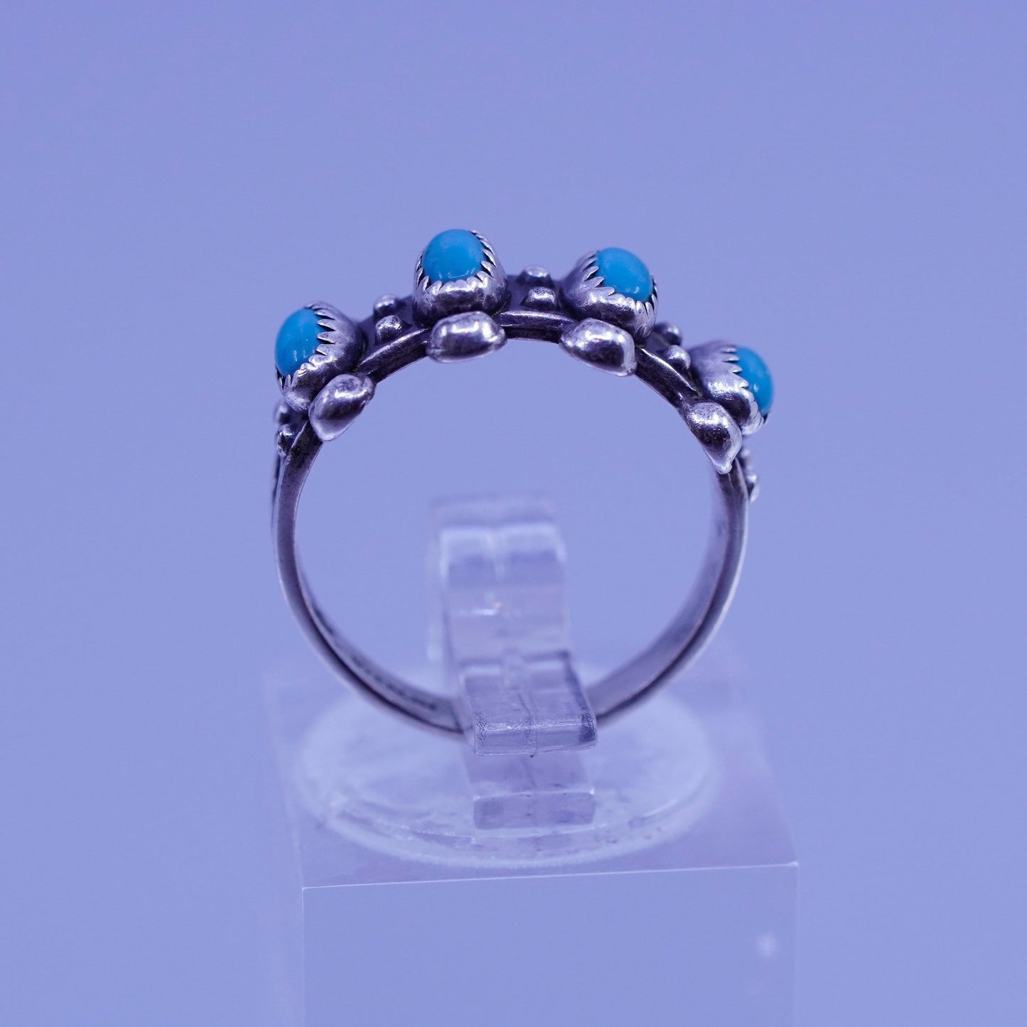 Size 5.5, Native American navajo Bell trading post Sterling 925 silver ring