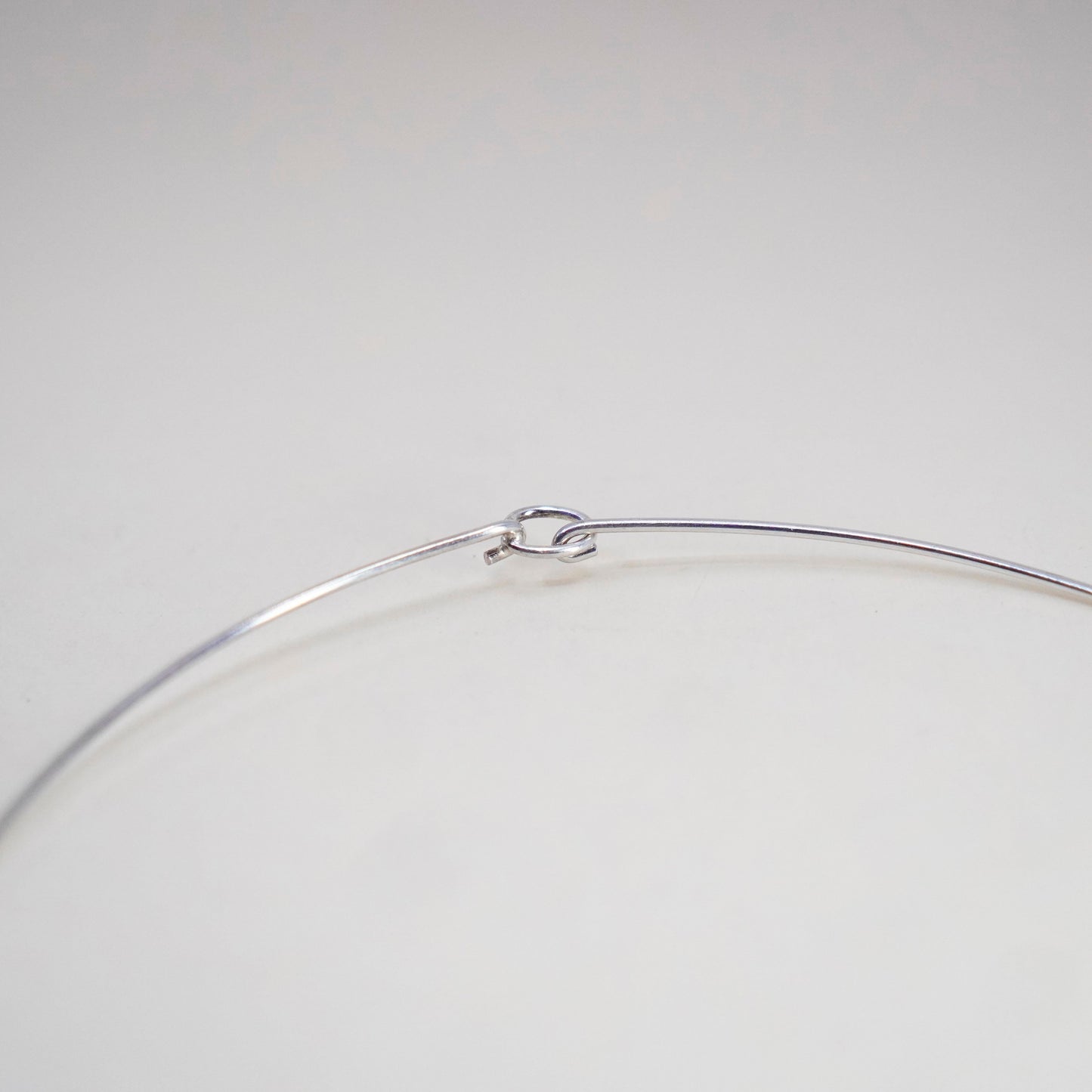 13”, Vintage Sterling 925 silver handmade choker collar necklace