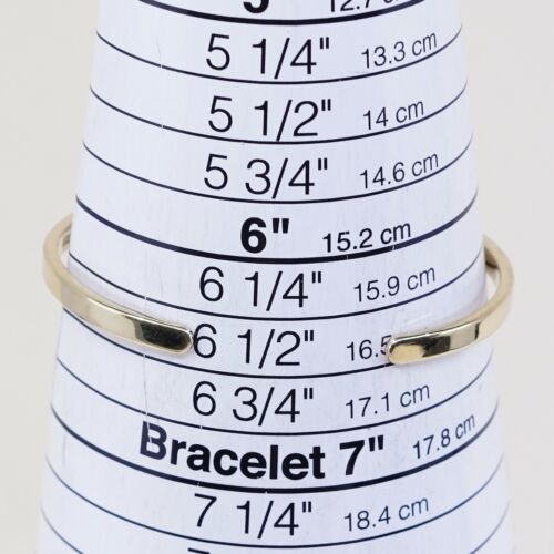 6.5”, GK Quote “live Love Laugh” Vermeil Gold Sterling 925 Silver Cuff Bracelet