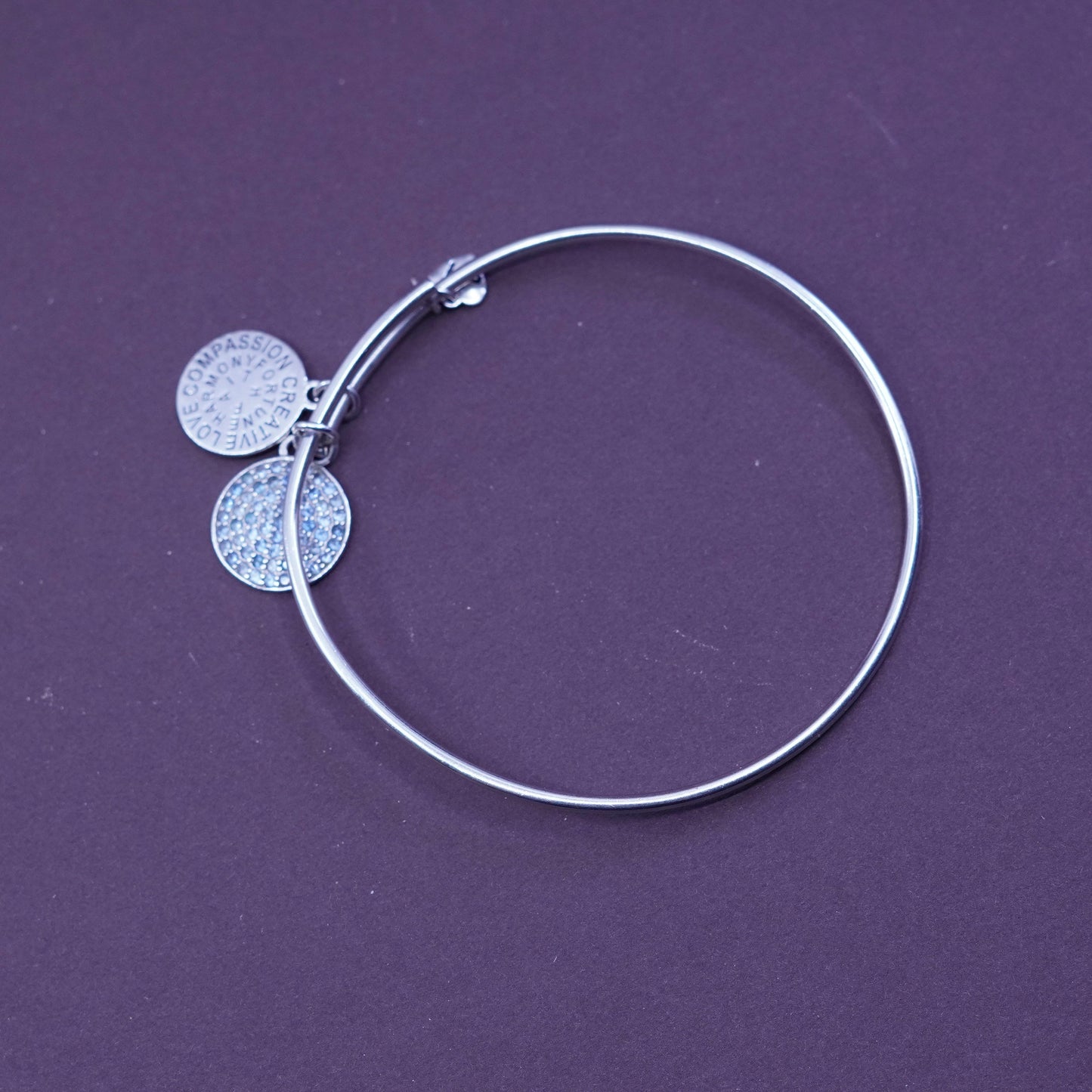 ralph lauren Sterling 925 silver bracelet bangle with charms “creative harmony