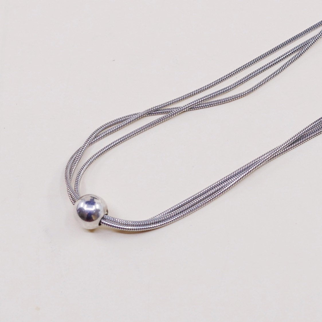 16", Silpada Thoreau Necklace, italy Sterling 925 Silver Multi Chain Necklace