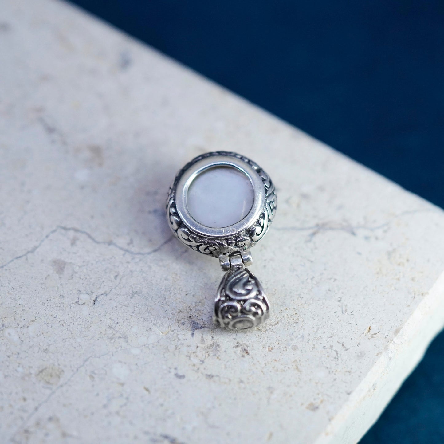 Vintage Sterling 925 silver handmade pendant with Pearl