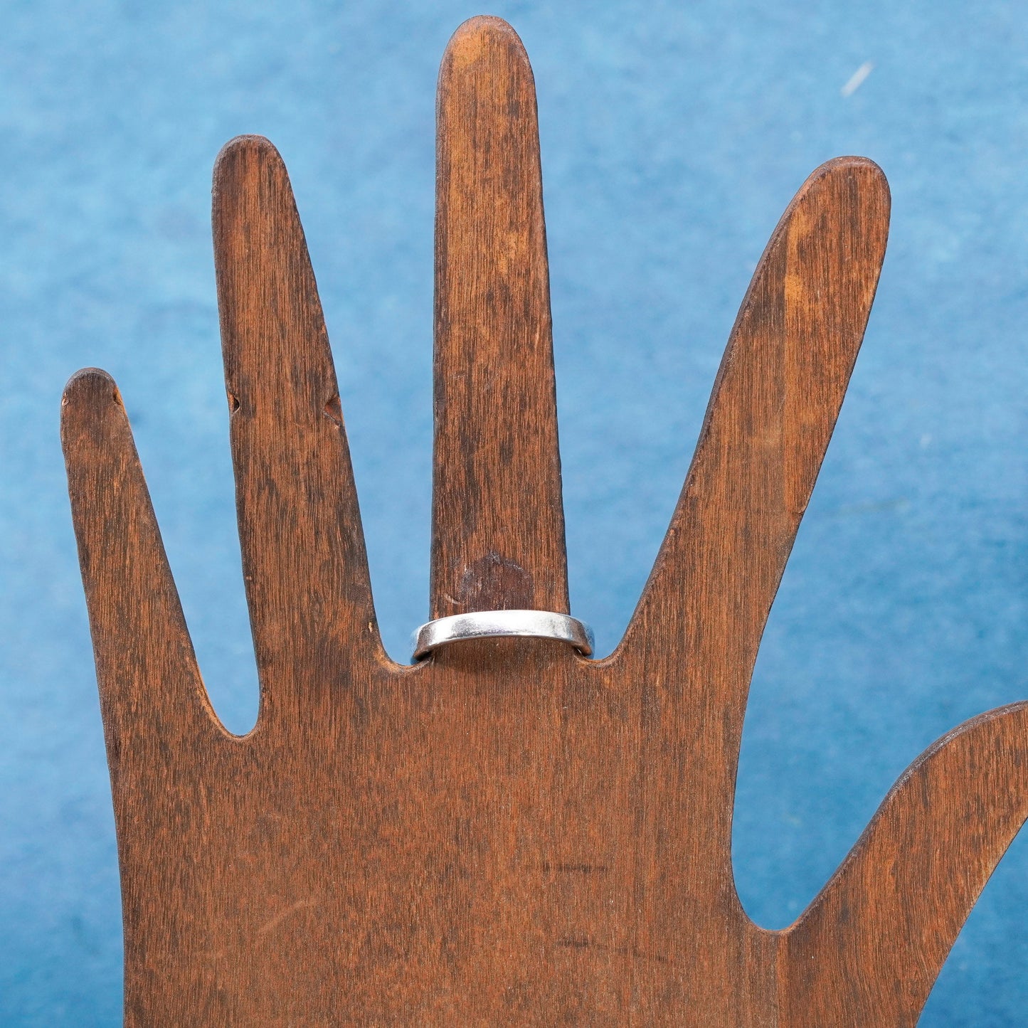 Size 9.25, vintage Sterling silver handmade ring, 925 wedding band