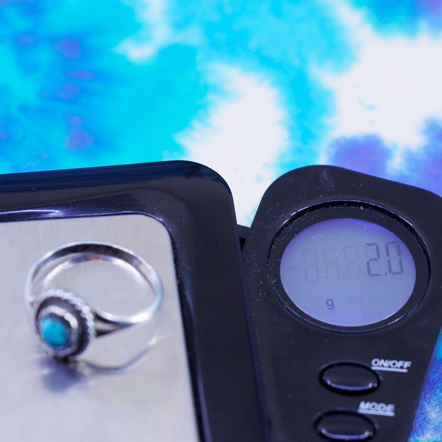 Size 6, Native American, southwestern Sterling silver handmade ring turquoise