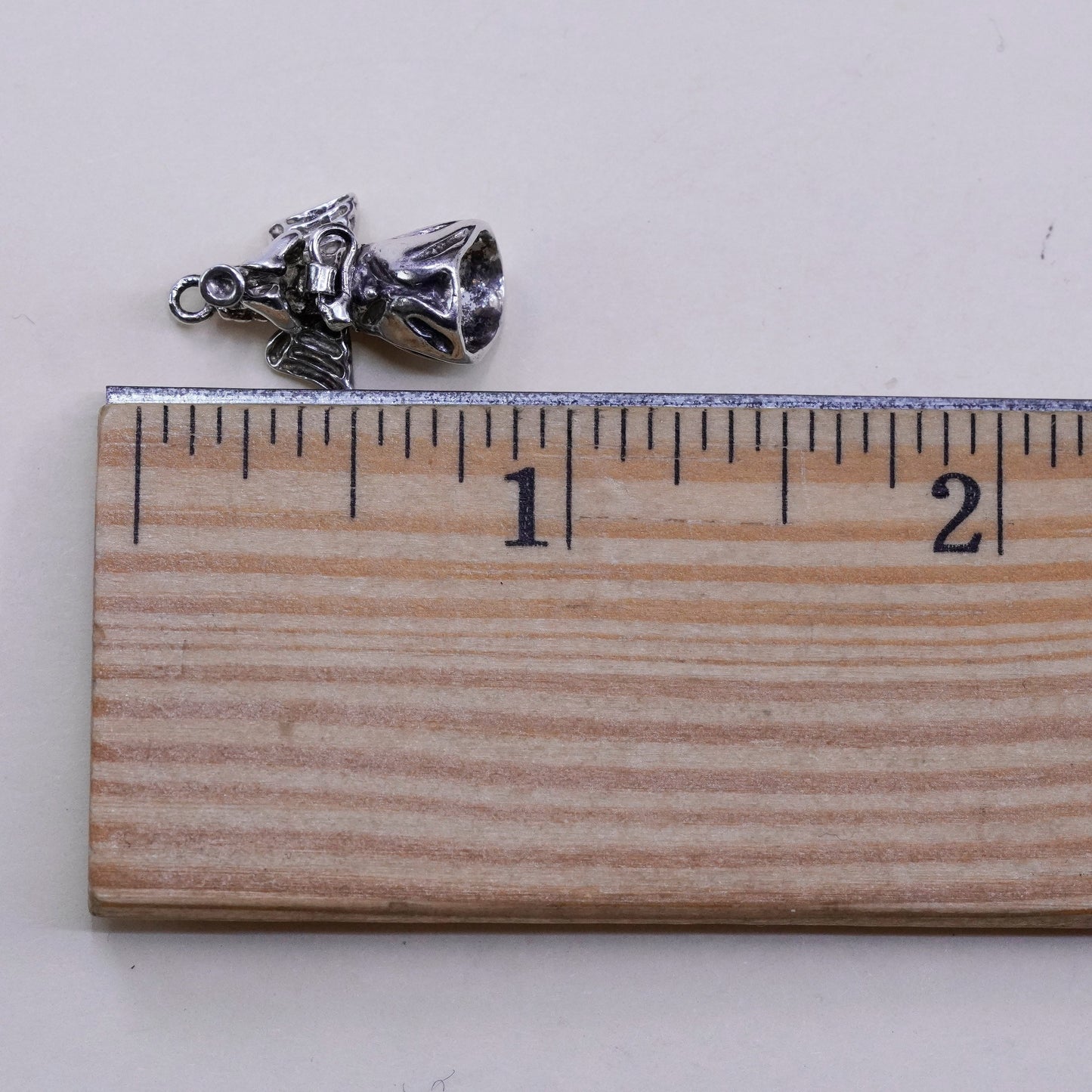 Vintage shube Sterling silver handmade pendant, 925 angel charm