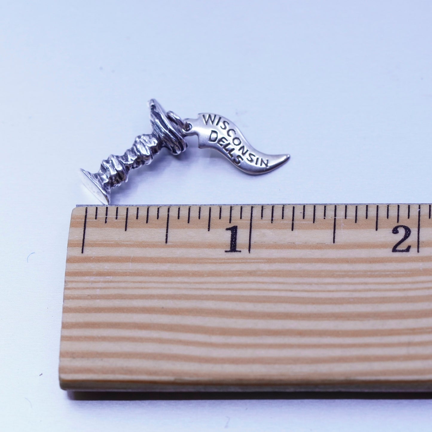 Antique Sterling silver handmade simple 925 wisconsin dells stand rocks