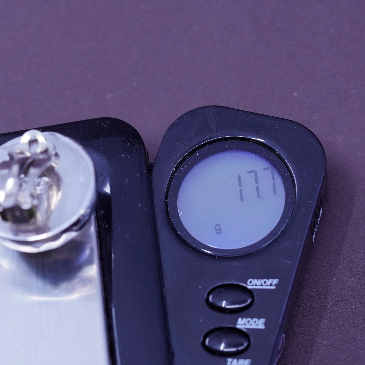 mexico Sterling silver handmade clip on, 925 modern hammered circle earrings