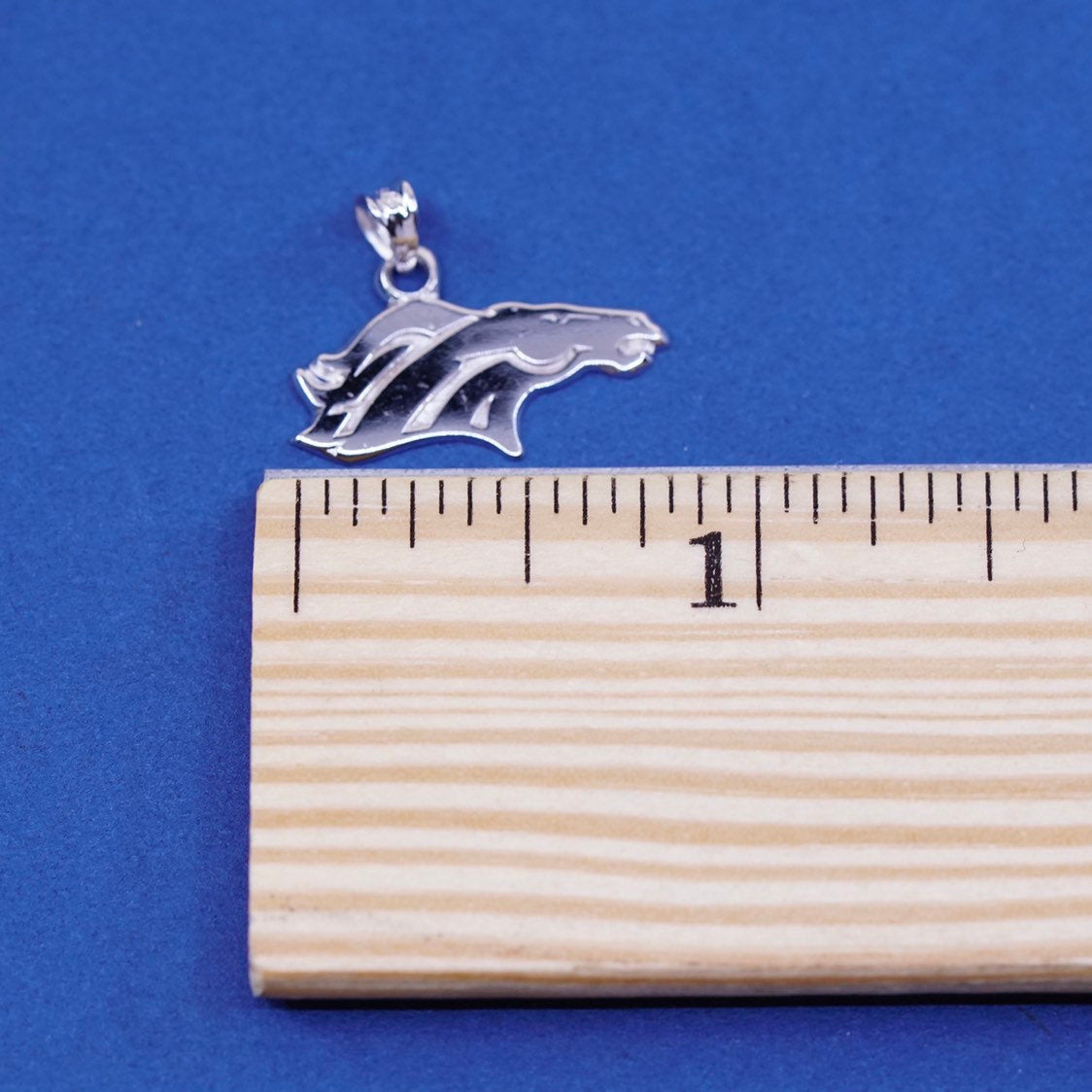 vtg Sterling silver handmade horse pendant, 925 horse charm