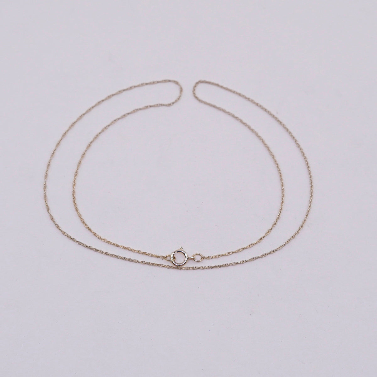 18”, vtg vermeil gold over Sterling silver necklace, 925 Singapore rope chain