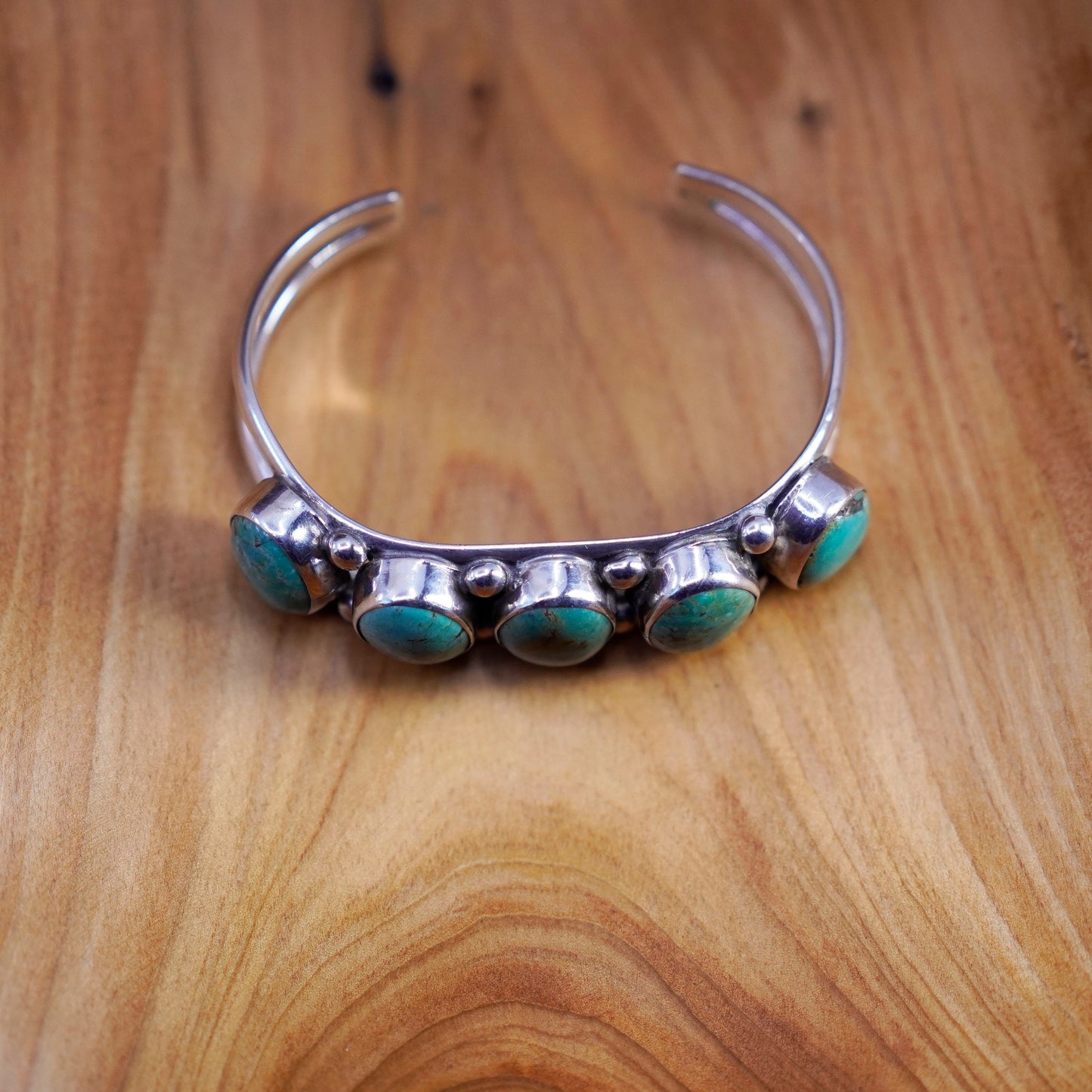 6.5”, Navajo Sterling silver bracelet, Native American, 925 cuff turquoise