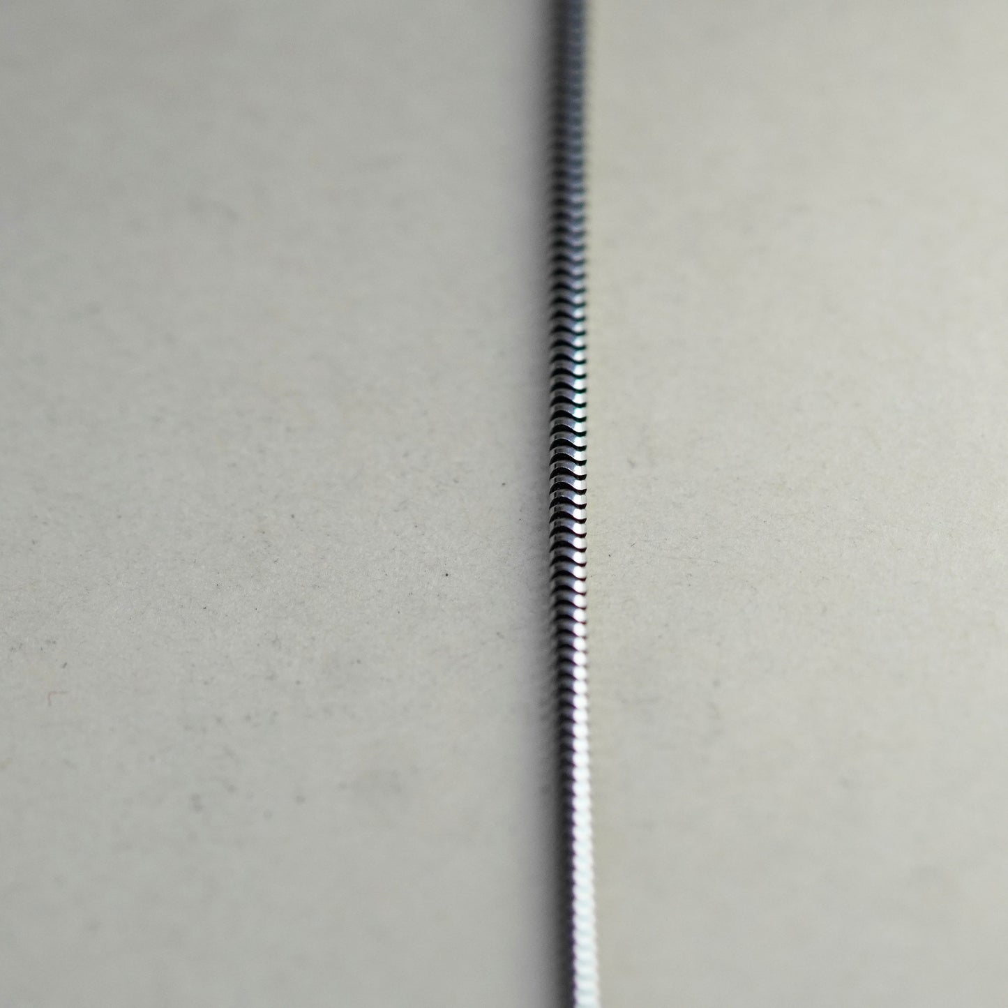22”, 1mm, Vintage sterling silver square snake chain, Italy 925 necklace