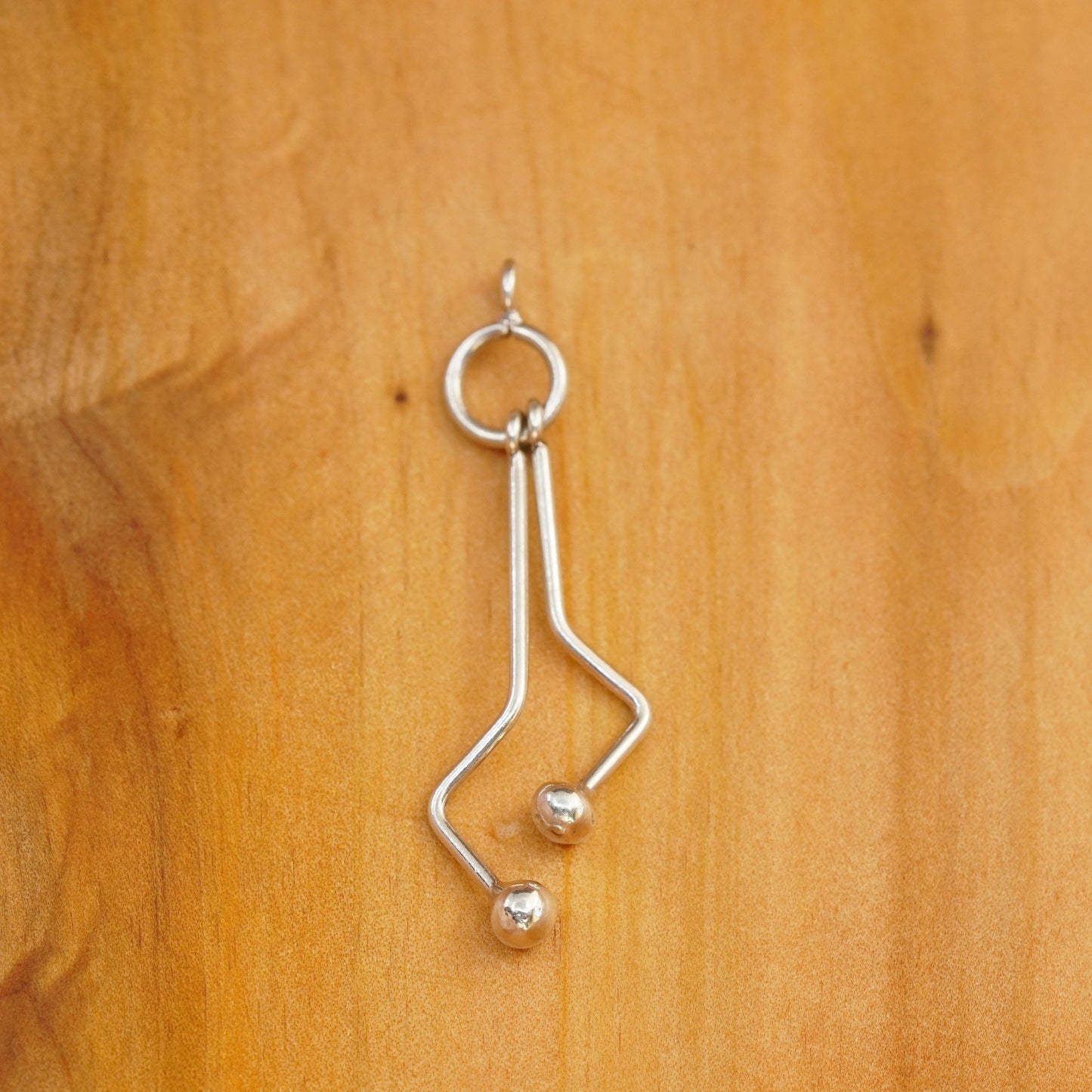 Vintage Sterling silver handmade pendant, 925 beads