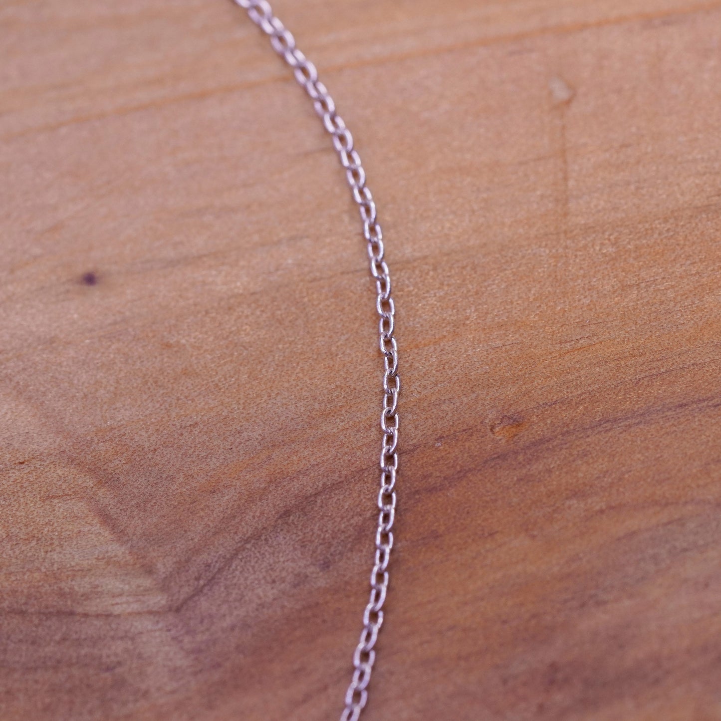 9.75”, Sterling silver charm bracelet, 925 circle chain with infinity charm