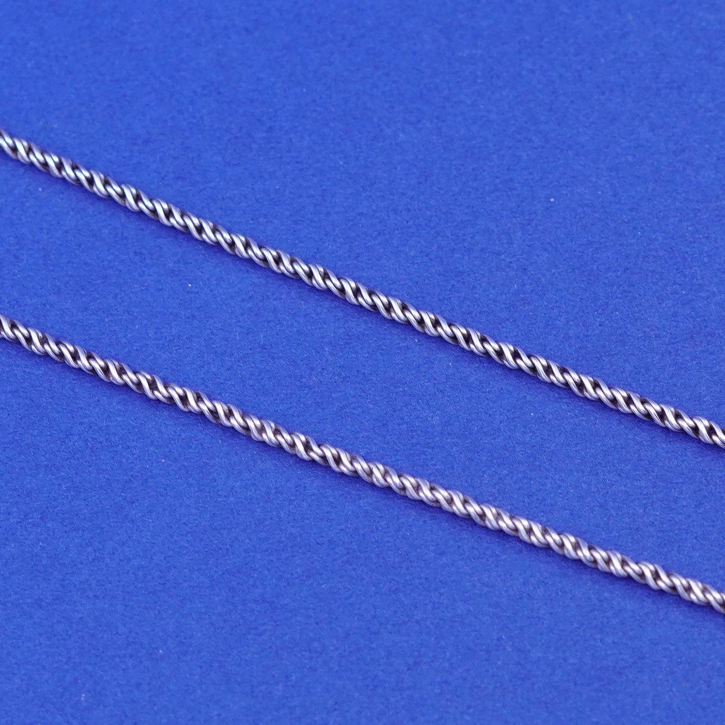 16”, 1mm, vintage Sterling silver handmade necklace, 925 snake chain