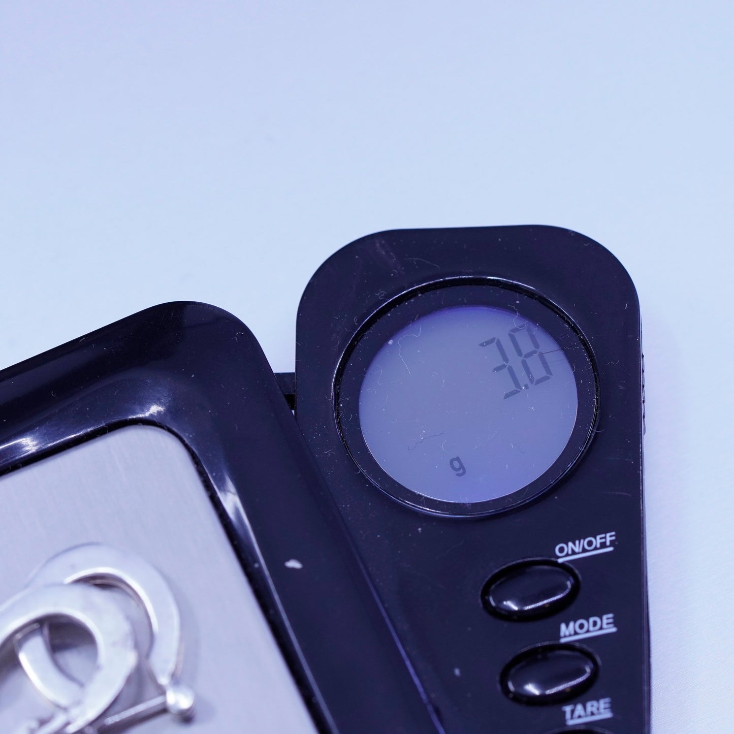 0.5”, vintage Sterling silver handmade earrings, 925 flatten hoops