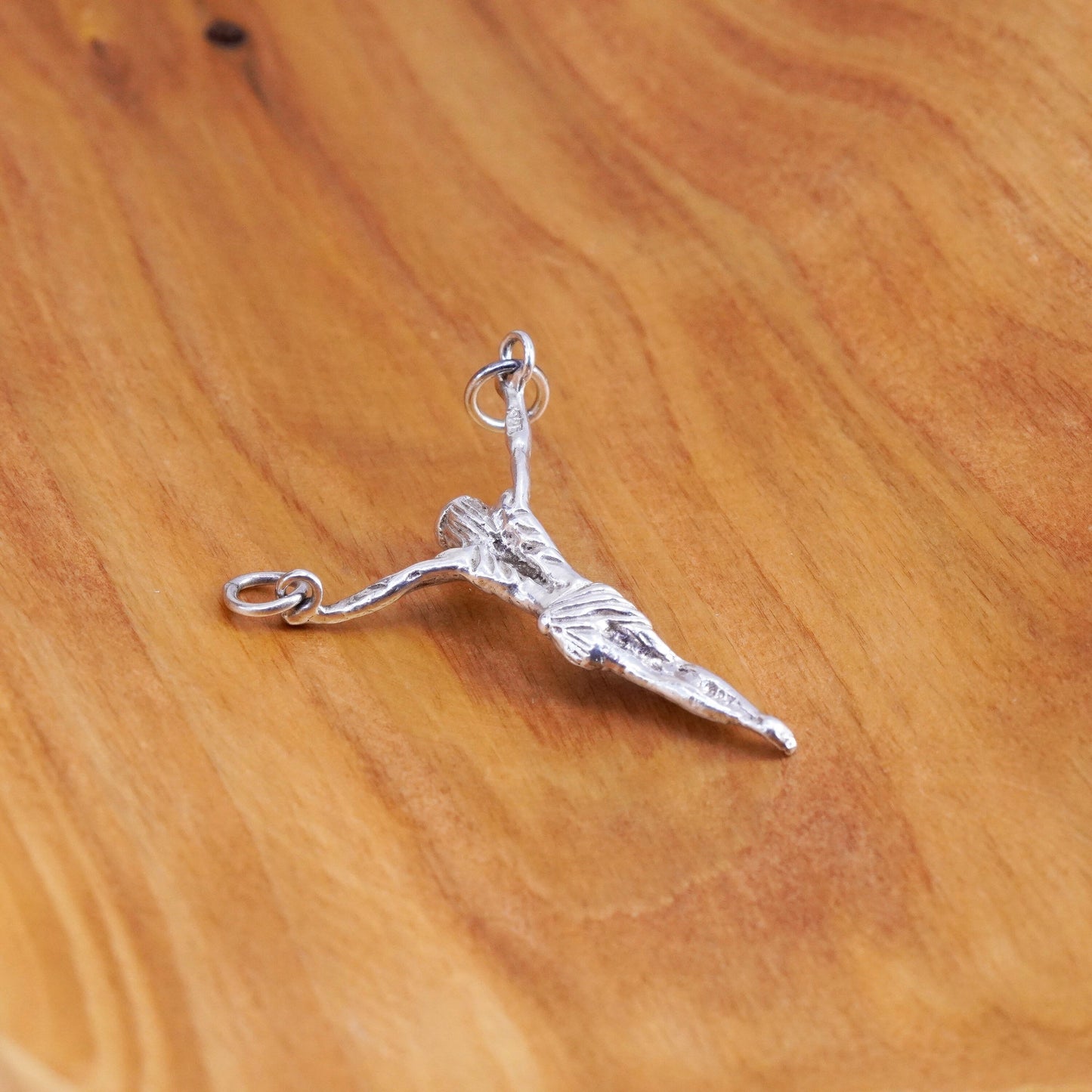 Vintage Sterling silver handmade pendant, 925 Jesus