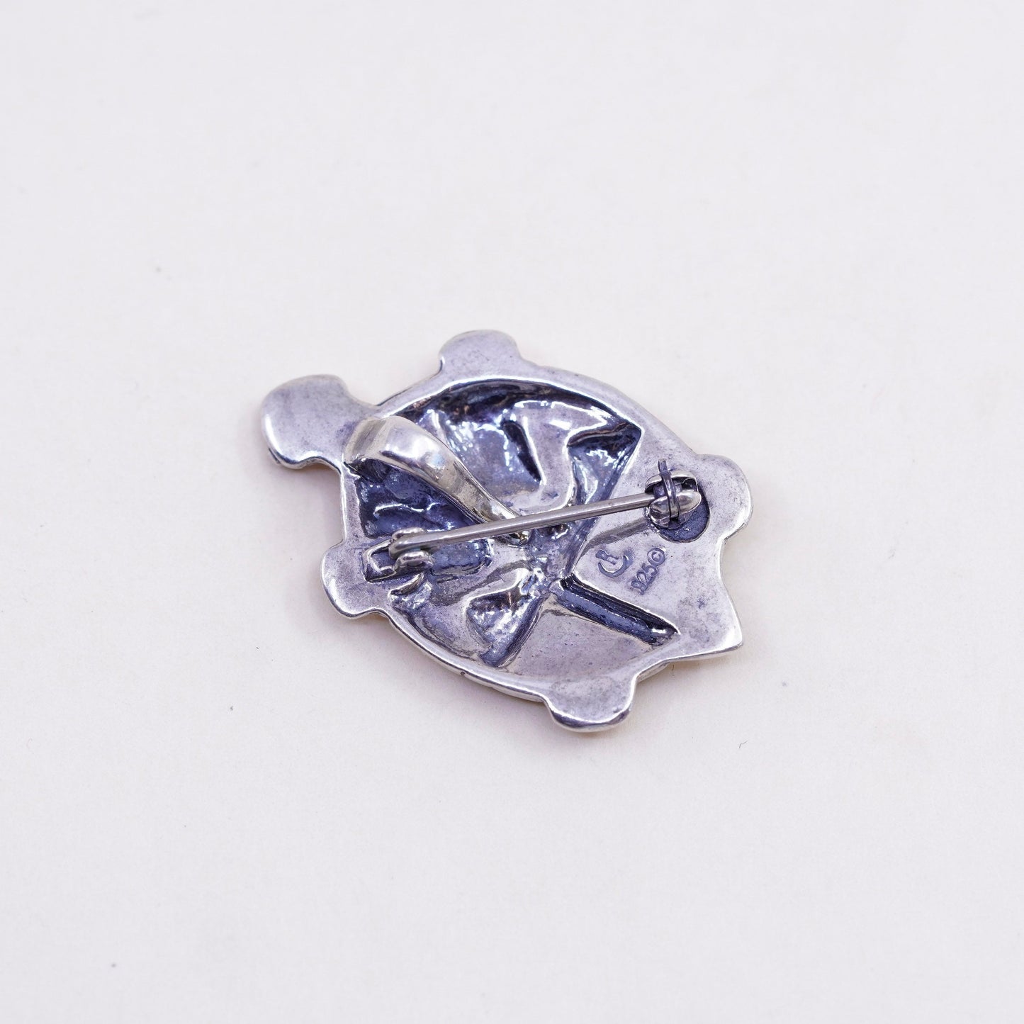 Relios Carolyn pollack handmade pendant sterling silver, 925 turtle turquoise